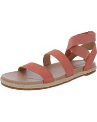 Lucky Brand - Dilane Nubuck Ankle Strap Flatform Sandals - Lyst
