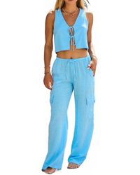 Blanco BY NATURE - Oversized Cargo Drawstring Pants - Lyst