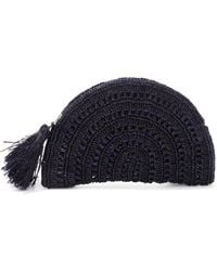 Adornia - Raffia Moon Clutch - Lyst