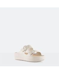 Lemon Jelly - Gaia Platform Slide Sandal - Lyst