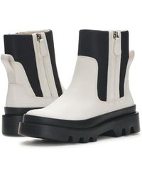 Vince Camuto - Kaskona Boots Coconut Cream Zipper Round Toe Ankle Jobb1170 - Lyst