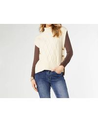 Coco + Carmen - Leora Sweater Vest With Side Buttons - Lyst