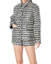 Endless Rose - Sequins Check Jacket - Lyst