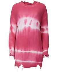 J.Nna - Distressed Tie-Dye Cotton Sweater - Lyst
