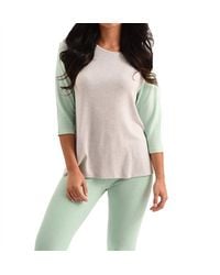French Kyss - Brooklyn Baseball Sleeve Kashmira Top - Lyst
