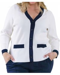 Capsule 121 - Hilda Long Sleeve V-Neck Jacket - Lyst