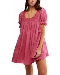 Free People - Sandy Shores Babydoll Dress - Lyst
