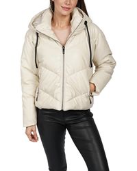 Love Token - Sami Puffer Faux Leather Jacket - Lyst