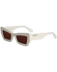 Off-White c/o Virgil Abloh - Sunglasses Square Full Rim, Havana Frame And Lens Oeri137Aurora6055 - Lyst