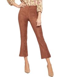 NYDJ - Faux Suede Bootcut Cropped Pants - Lyst
