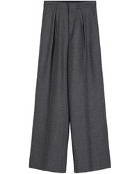MM6 by Maison Martin Margiela - Wide-Leg High-Waisted Trousers With Front Pleats - Lyst