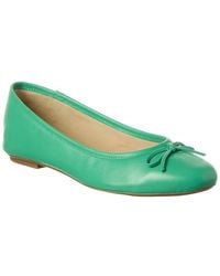 French Sole - Emerald Leather Flat - Lyst