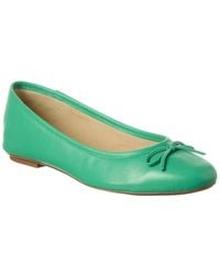 French Sole - Emerald Leather Flat - Lyst