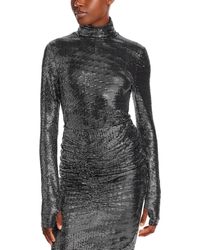 Essentiel Antwerp - Sequined Long Sleeve Turtleneck Top - Lyst