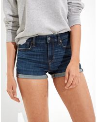 American Eagle Outfitters - Ae Ne(x)t Level High-waisted Denim Short Short - Lyst