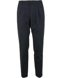 Dondup - Ralp Flannel-Texture Cotton-Blend Trousers - Lyst