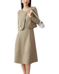 OUNIXUE - Vest & Dress Set - Lyst
