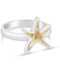 Dune - Delicate Starfish Shaped Ring - Lyst