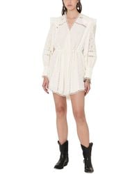 IRO - Cassie V-Neck Mini Dress - Lyst
