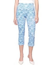 Charlie b - Printed Stretch Pull On Capri Pant - Lyst