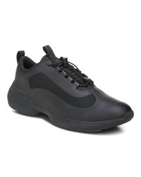Vionic - Guinn Bungee Lace Waterproof Walking Shoes - Medium Width In Black - Lyst