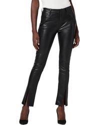 Hudson Jeans - Barbara High Waist Faux Leather Straight Leg Pants - Lyst