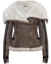 Infinity Leather - Merino Sheepskin Aviator Leather Jacket-Asmara - Lyst