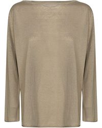 Alpha Studio - Linen Neck Over Blouse - Lyst