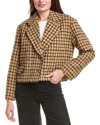 Sandro - Tweed Wool-Blend Jacket - Lyst