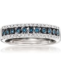 Ross-Simons - And Diamond 3-Row Ring - Lyst