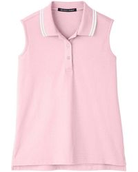 Devon & Jones - Crownlux Performanceplaited Tipped Sleeveless Polo - Lyst
