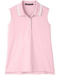 Devon & Jones - Crownlux Performanceplaited Tipped Sleeveless Polo - Lyst