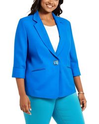 Kasper - Blazer Jacket Linen Notch Lapel Long Sleeve Fts1215 - Lyst
