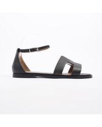 Hermès - Santorini Sandals Calfskin Leather - Lyst