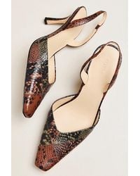 Maeve - Square Toe Slingback Heels - Lyst