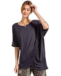 TRUEDAMES - Loose Fit And Ruched Detailing Top - Lyst