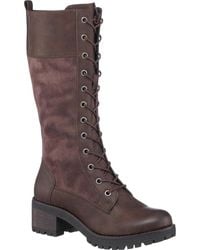 Gc Shoes - Rook Faux Leather Round Toe Combat & Lace-up Boots - Lyst