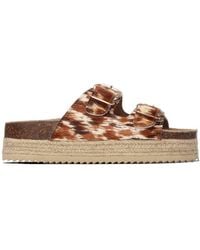 Xti - Refresh Leather Sandals - Lyst