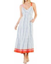 Thml - Thin Strap Striped Pattern Dress - Lyst