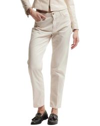 Kocca - Straight Trousers With Tailored Fit And Classic Button Closure - Lyst