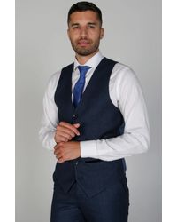 Paul Andrew - Arthur Classic Birdseye Waistcoat - Lyst