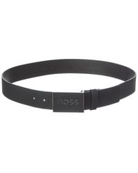 BOSS - Icon Leather Belt - Lyst
