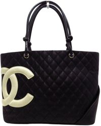 Buy Chanel Pre-loved CHANEL cambon line Medium Handbag tote bag