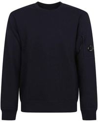 C.P. Company - Diagonal Raised Fleece Crew Neck Sweatshirt - Lyst