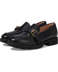 Cole Haan - Giana Buckle W30773-001 Leather Slip On Loafer Ver453 - Lyst