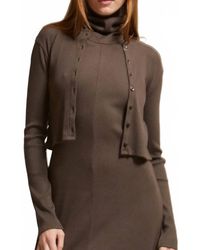 Asher - Kennedy Crewneck Cardigan - Lyst