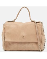 Carolina Herrera - Leather Minuetto Flap Top Handle Bag - Lyst