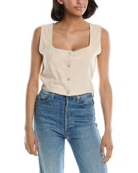 LUXE ALWAYS - Linen-Blend Top - Lyst