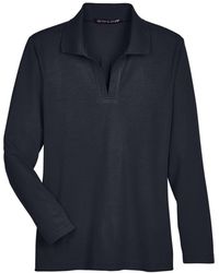 Devon & Jones - Crownlux Performanceplaited Long Sleeve Polo - Lyst
