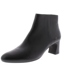 Vaneli - Dany Leather Block Heel Ankle Boots - Lyst
